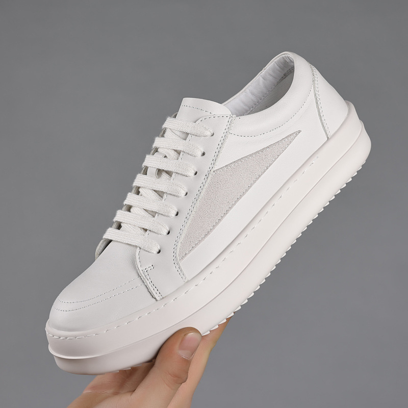 Mens Black Genuine Leather Pla - Men'S Shoes Black And White recension och pris