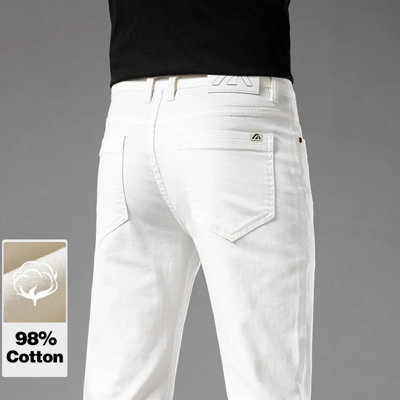 White Summer Men's Slim Jeans  - Men'S Shoes For Jeans recension och pris
