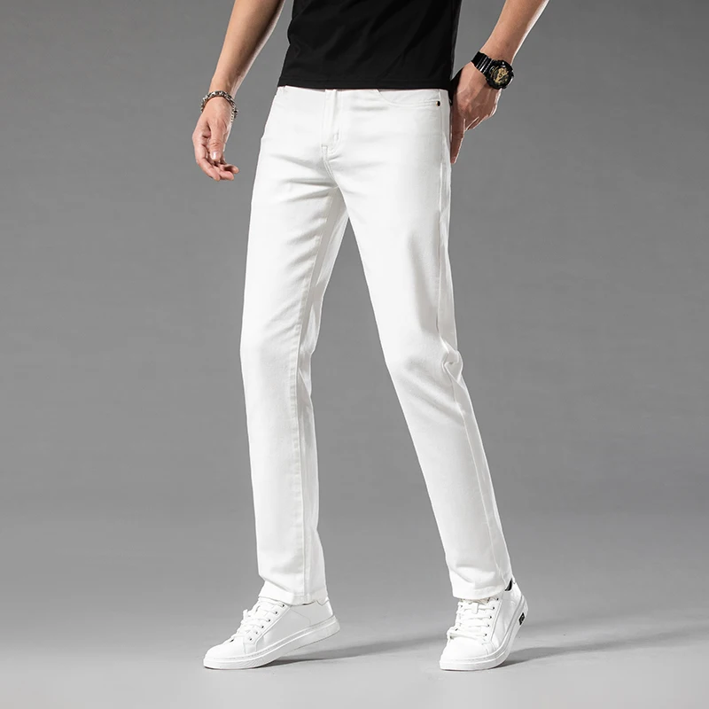 White Summer Men's Slim Jeans  - Men'S Shoes For Jeans recension och pris