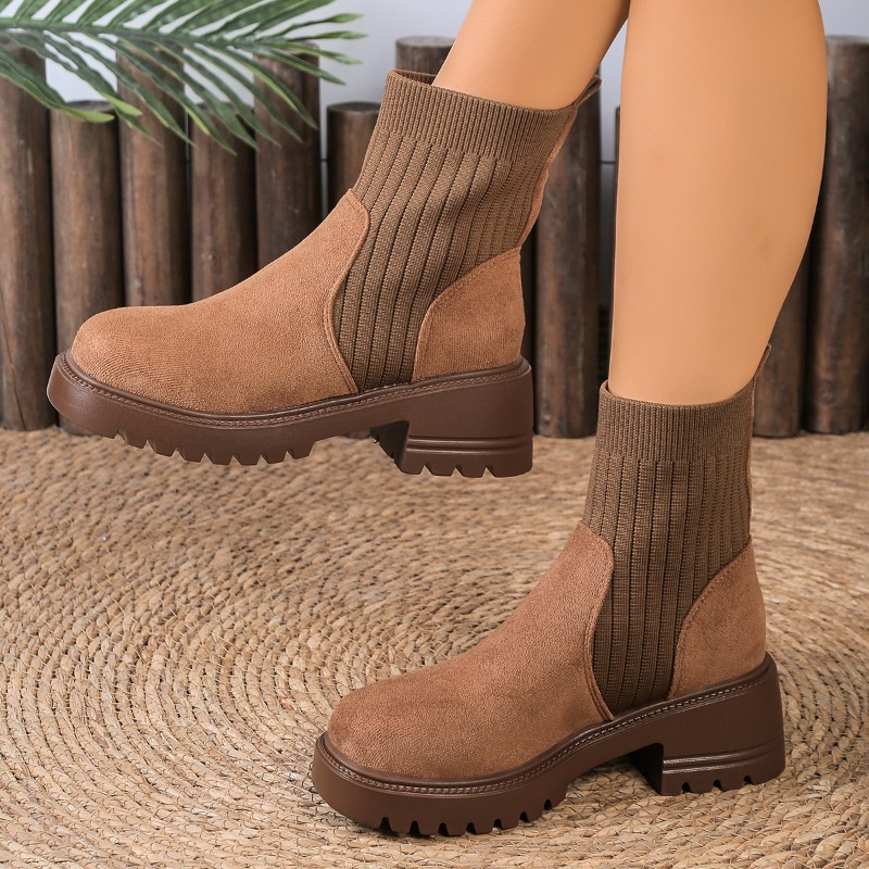 2025 Autumn Winter Fashion Wom - Chelsea Boots Suede recension och pris