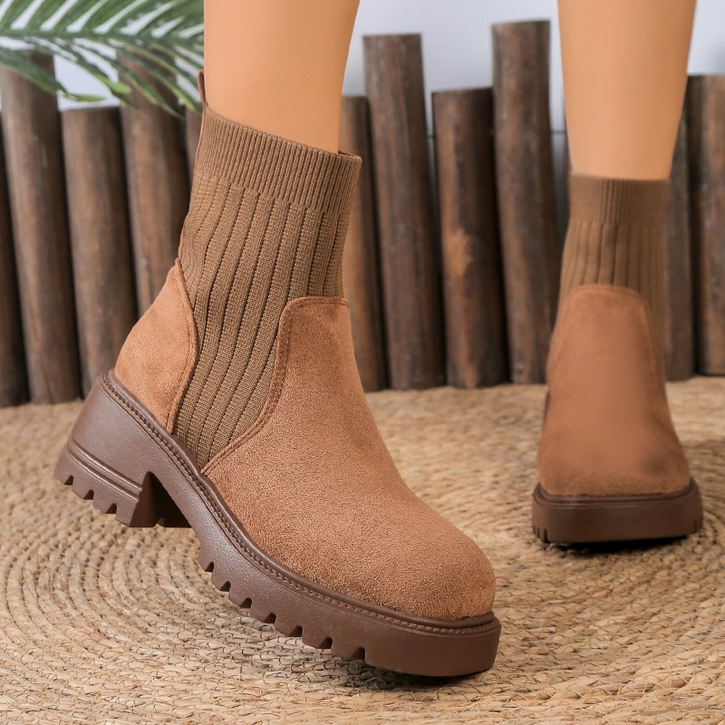 2025 Autumn Winter Fashion Wom - Chelsea Boots Suede recension och pris