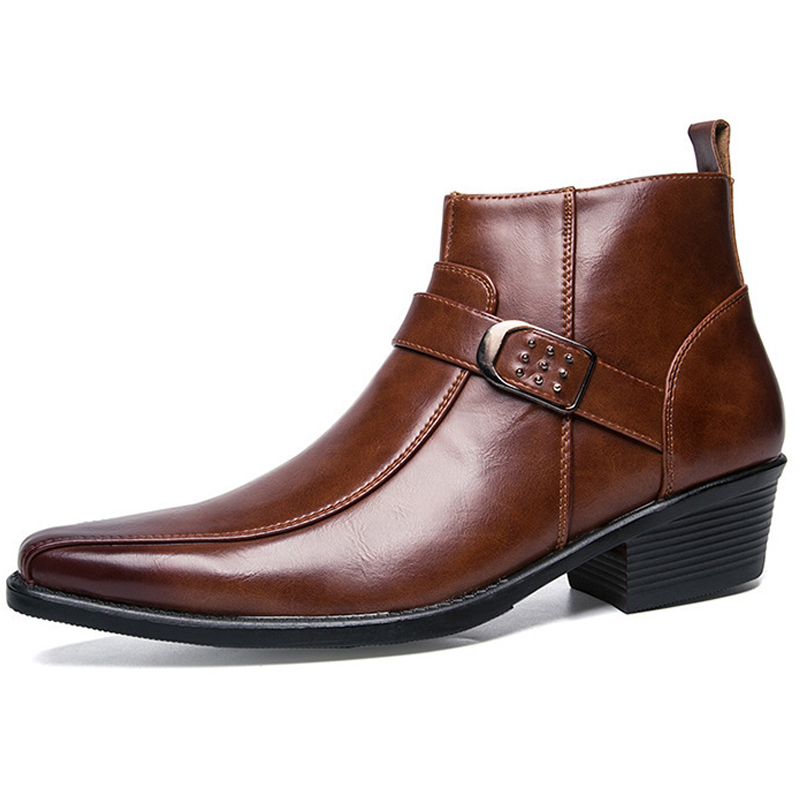 2026 New Men's Retro Cowboy Bo - Chelsea Boots Suede recension och pris