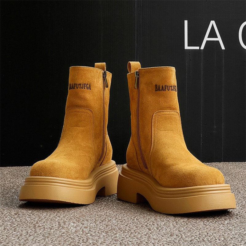 Winter Europe America Retro Th - Men'S Shoes Zipper recension och pris