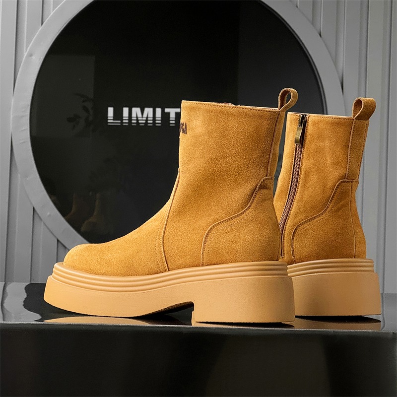 Winter Europe America Retro Th - Men'S Shoes Zipper recension och pris