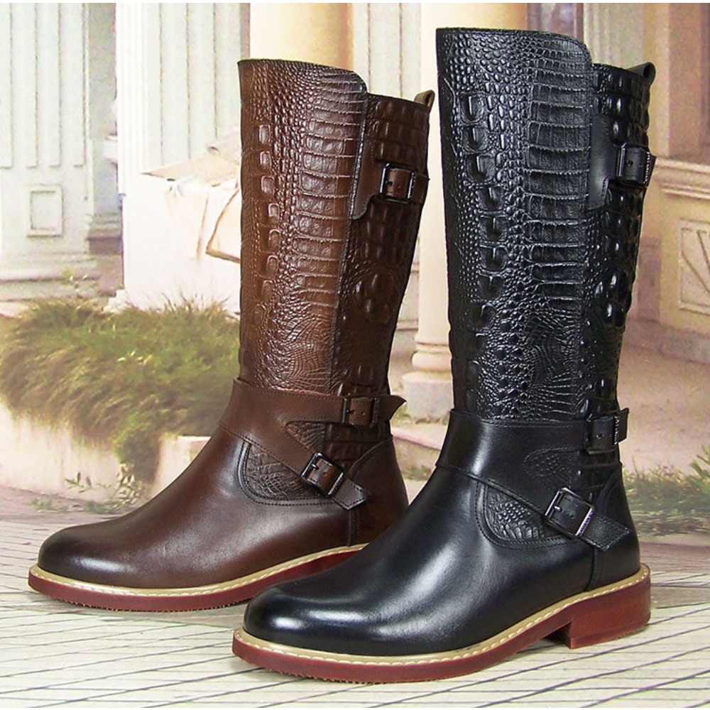 Fashion Men's Embossed Leather - Men'S Shoes Zipper recension och pris