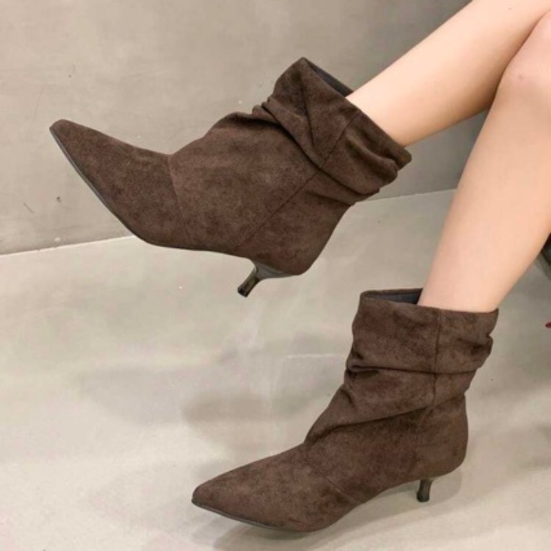 Brown Retro Elegant Designer A - Chelsea Boots Suede recension och pris
