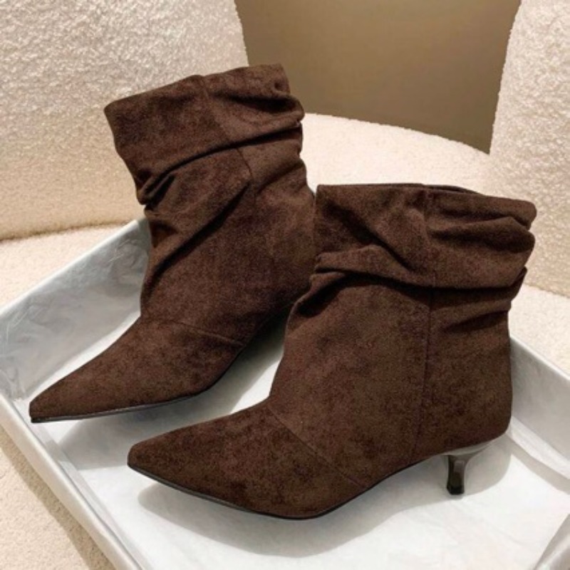 Brown Retro Elegant Designer A - Chelsea Boots Suede recension och pris