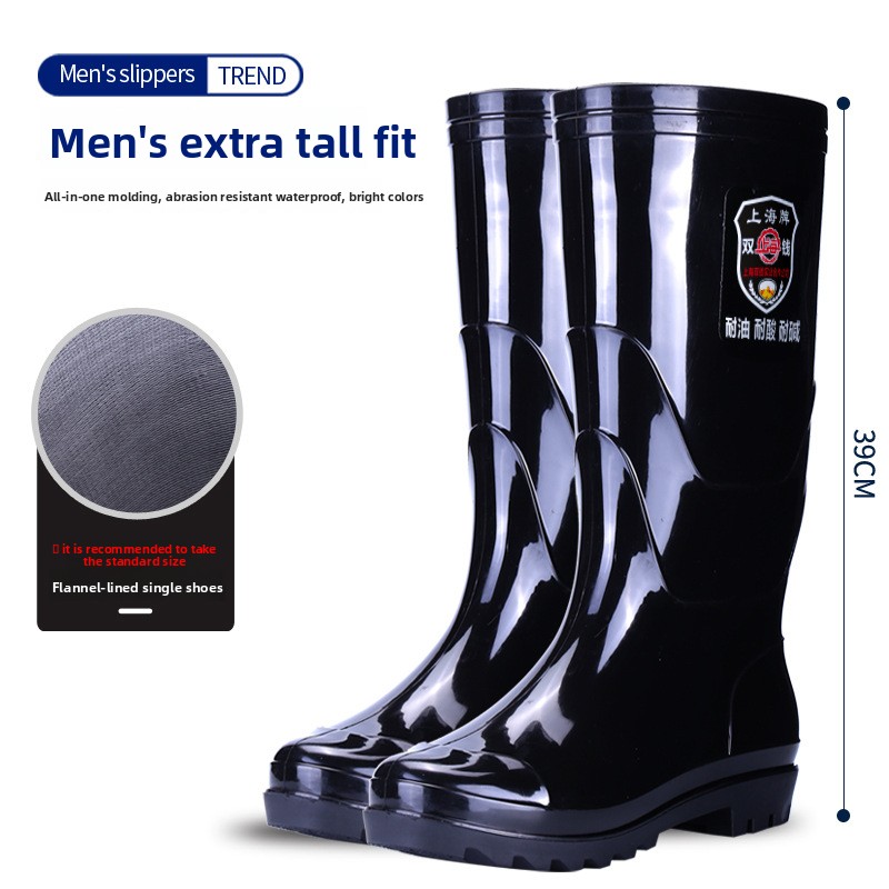 Men Thickened Waterproof Rubbe - Men'S Shoes Water Resistant recension och pris